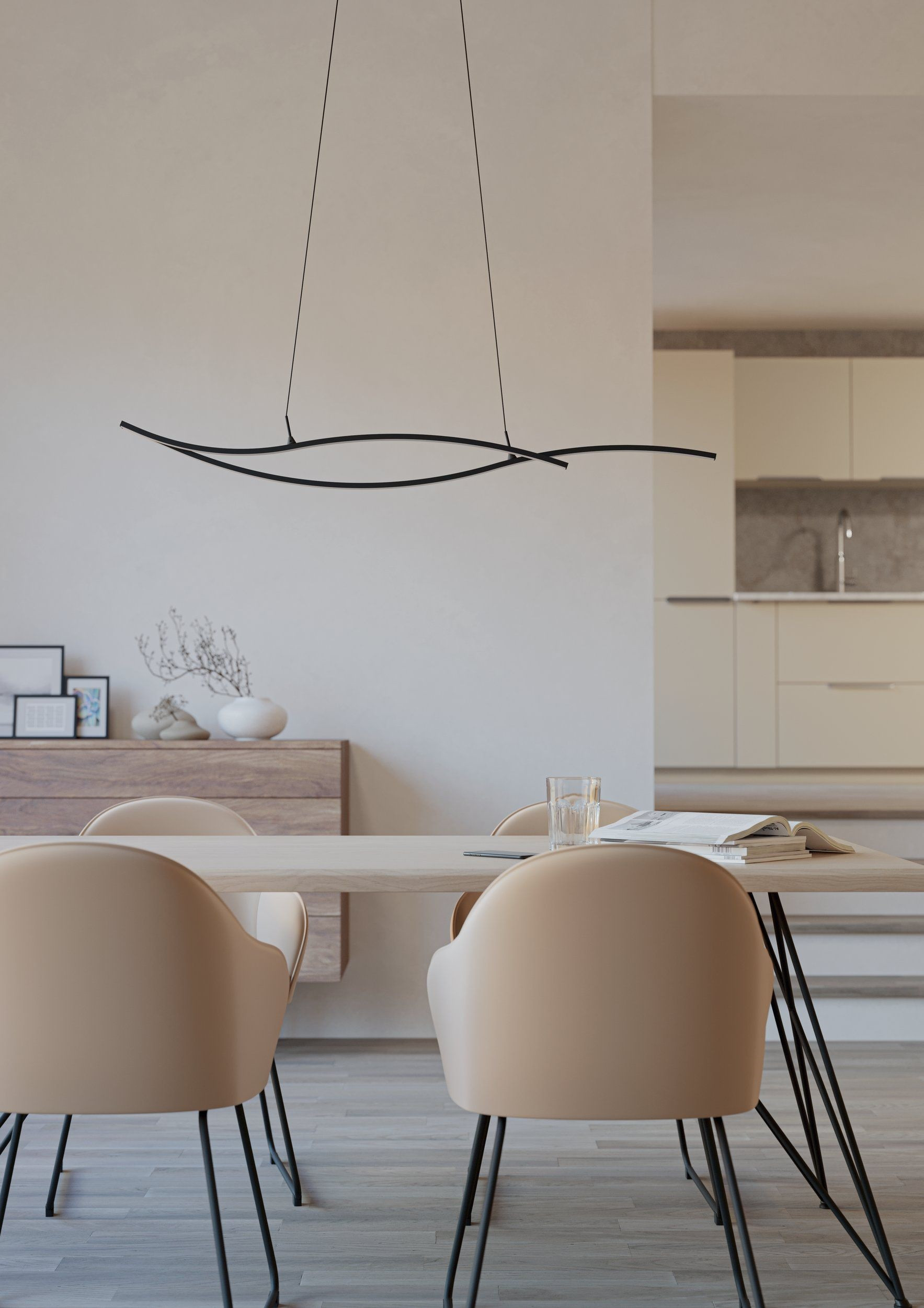 GRISOLA SOSP.LED 20W 4K NERO/BIANCO