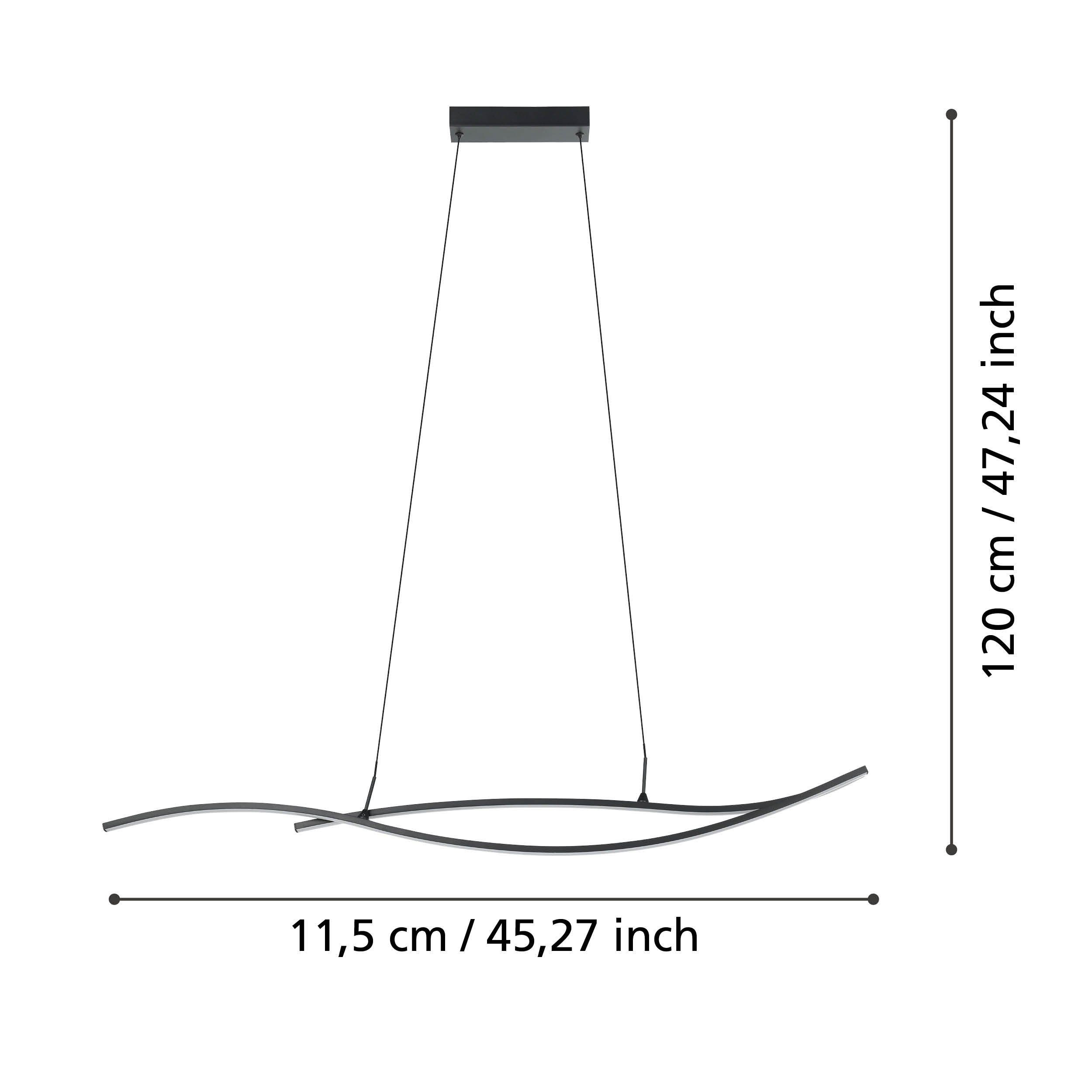 GRISOLA SOSP.LED 20W 4K NERO/BIANCO