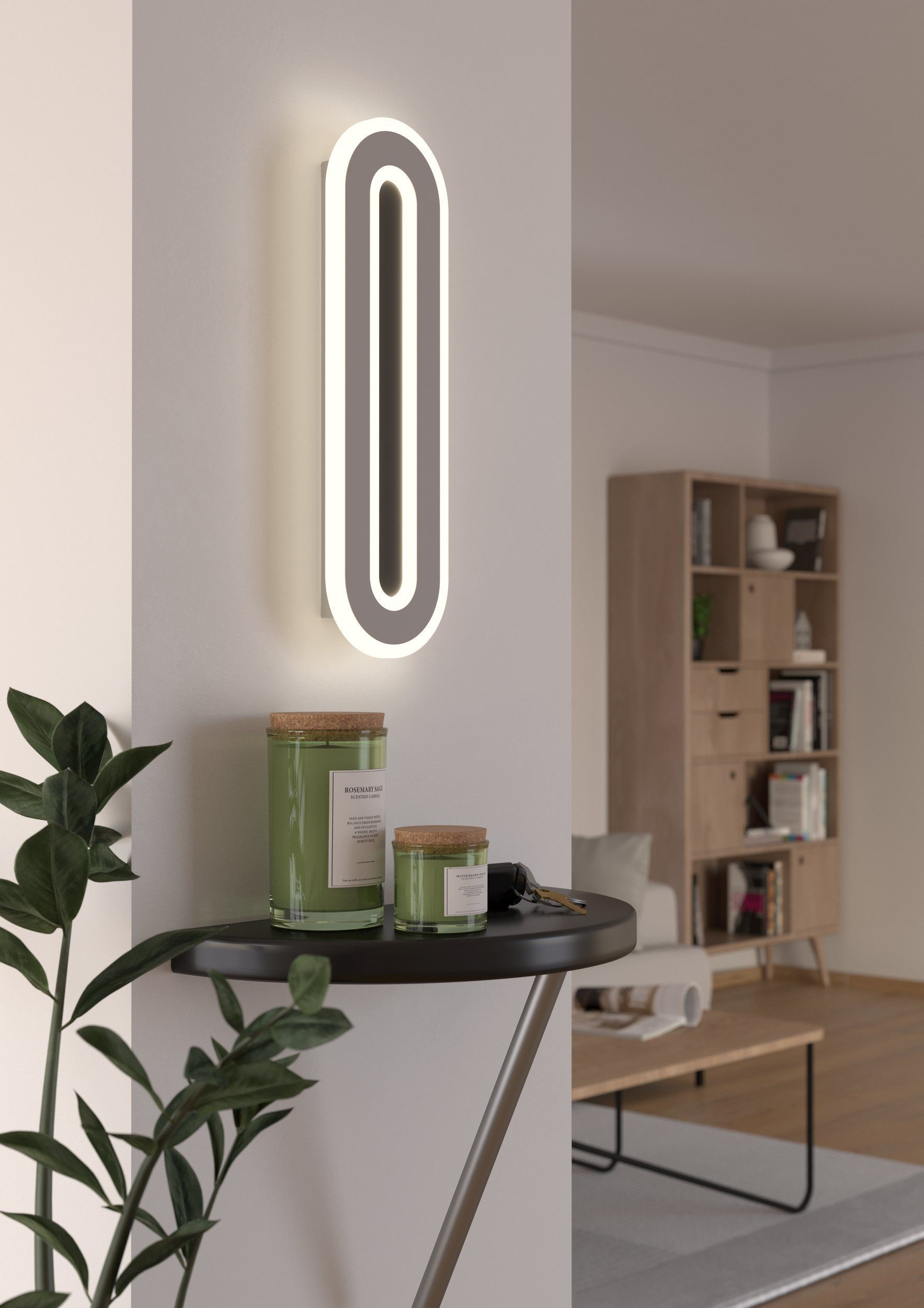 MACCHIONI APL.LED 12W 4W BIANCO/CRISTALLO