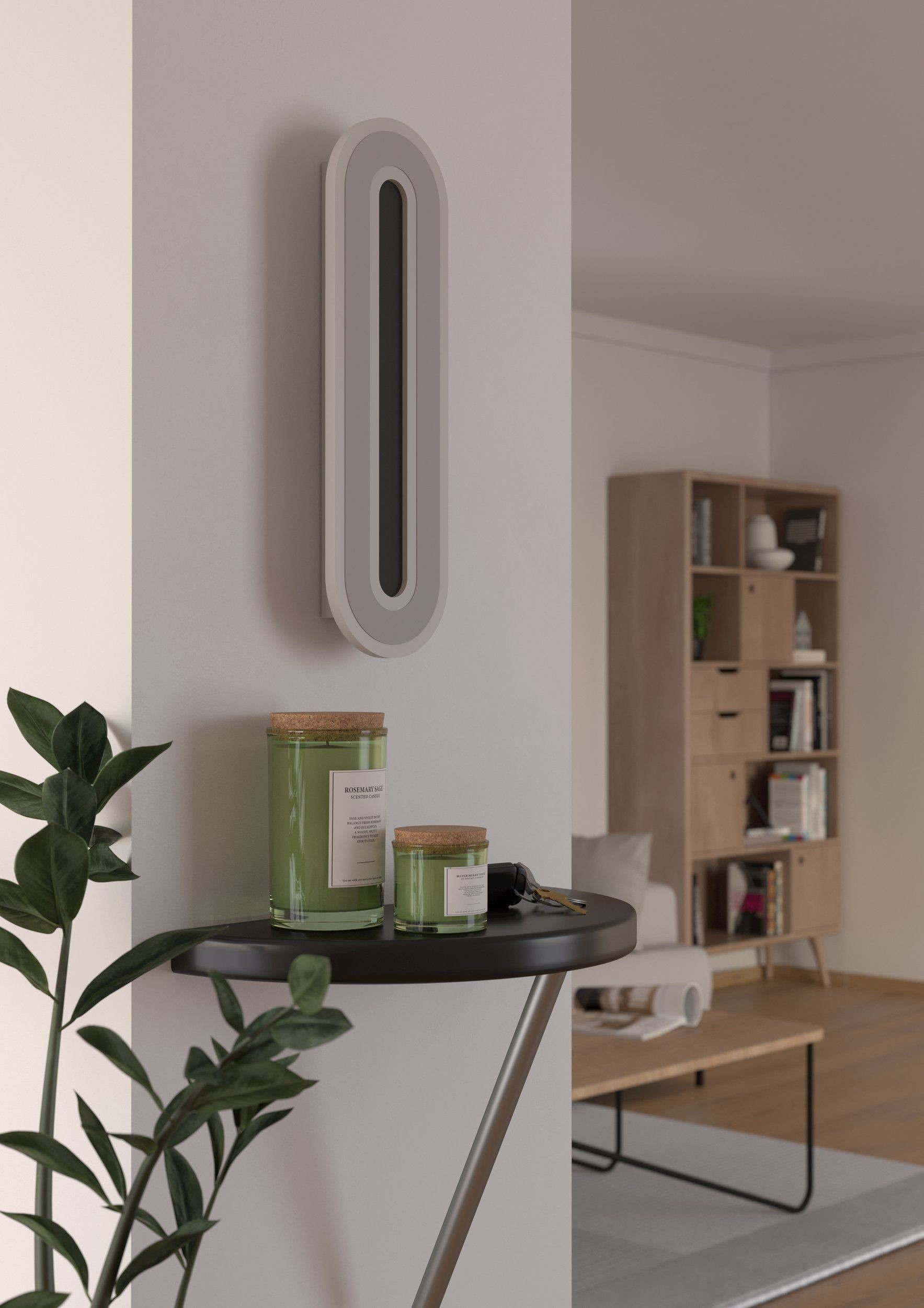 MACCHIONI APL.LED 12W 4W BIANCO/CRISTALLO