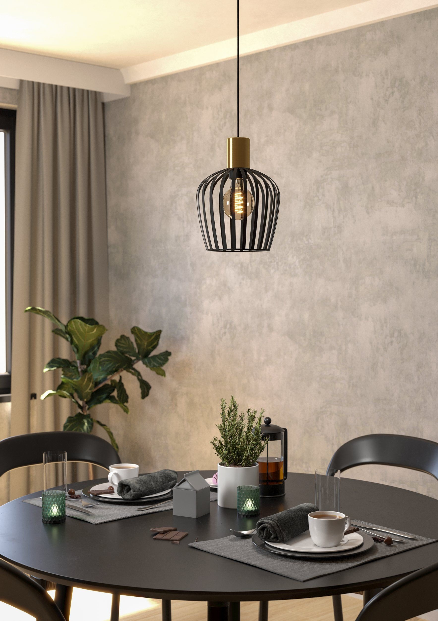 EMPOLI SOSP.E27 1X40W NER/OTT.D.20
