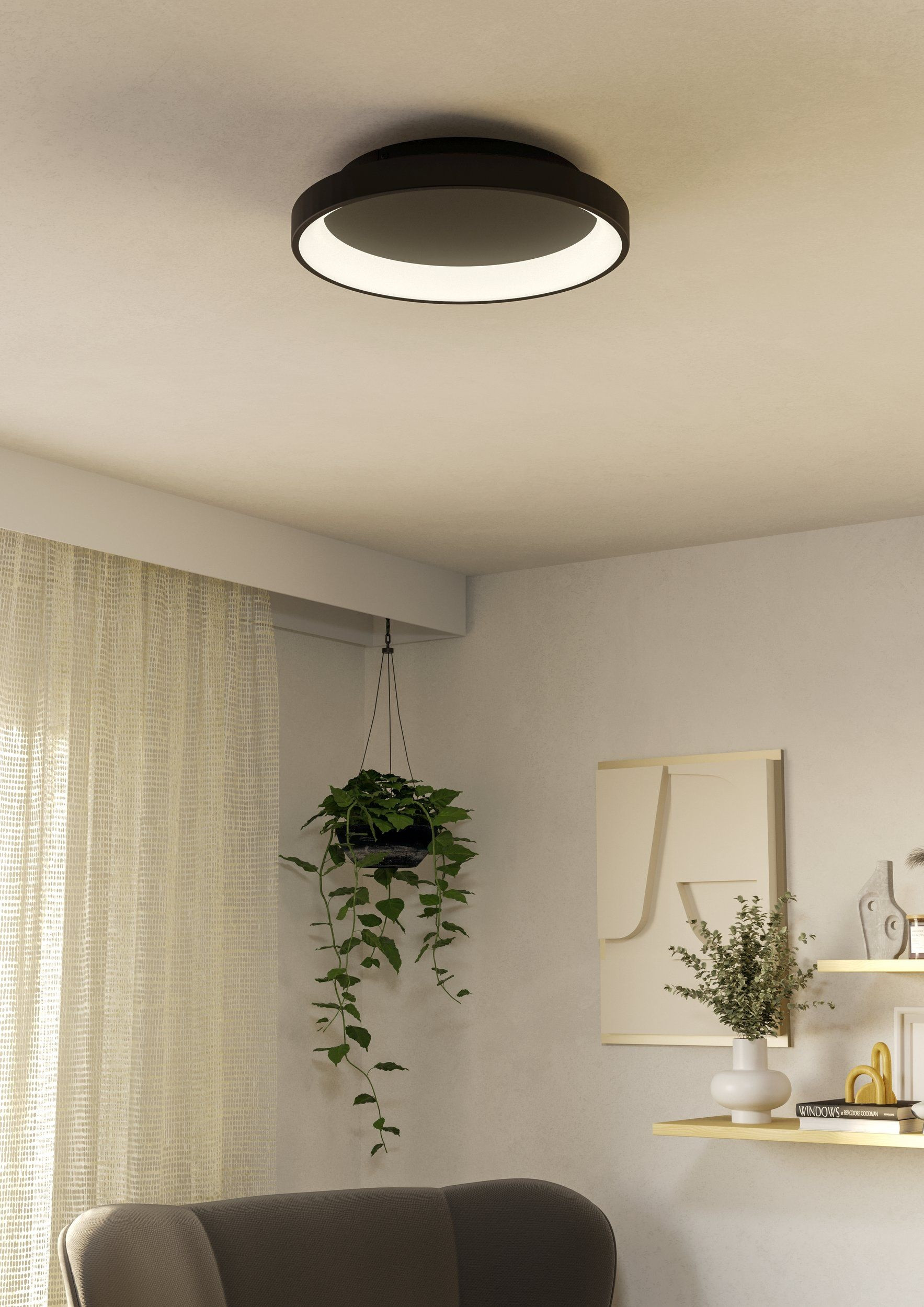 LORETELLO PL.LED 12W 2.7-6.5K NERA