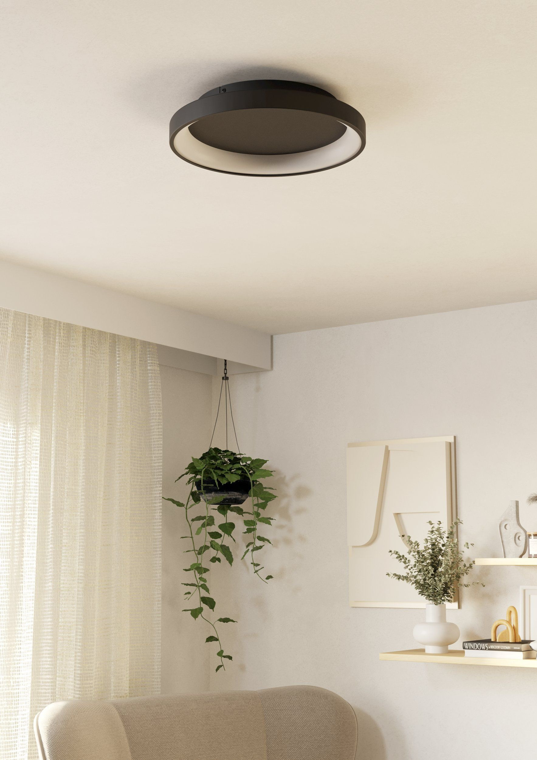 LORETELLO PL.LED 12W 2.7-6.5K NERA