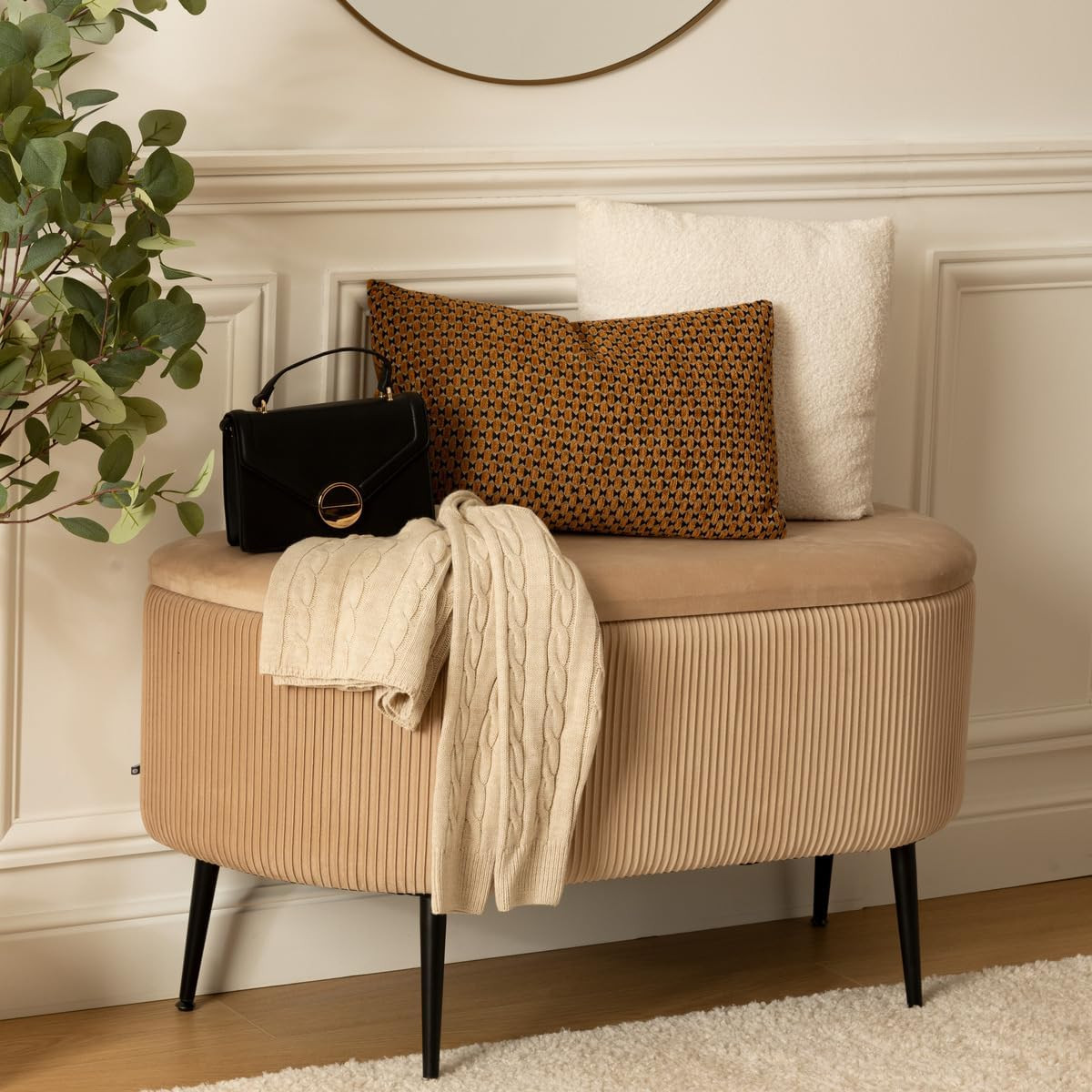 PANCA VELLUTO BEIGE