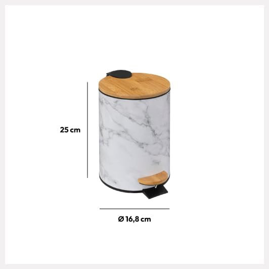 PATTUMIERA DA BAGNO 3L.BIANCA