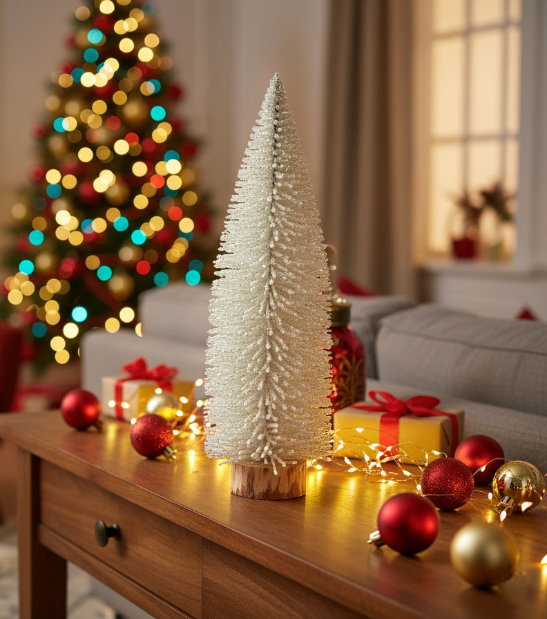 MINI ALBERO DI PERLE H.53 BIANCO PERLA