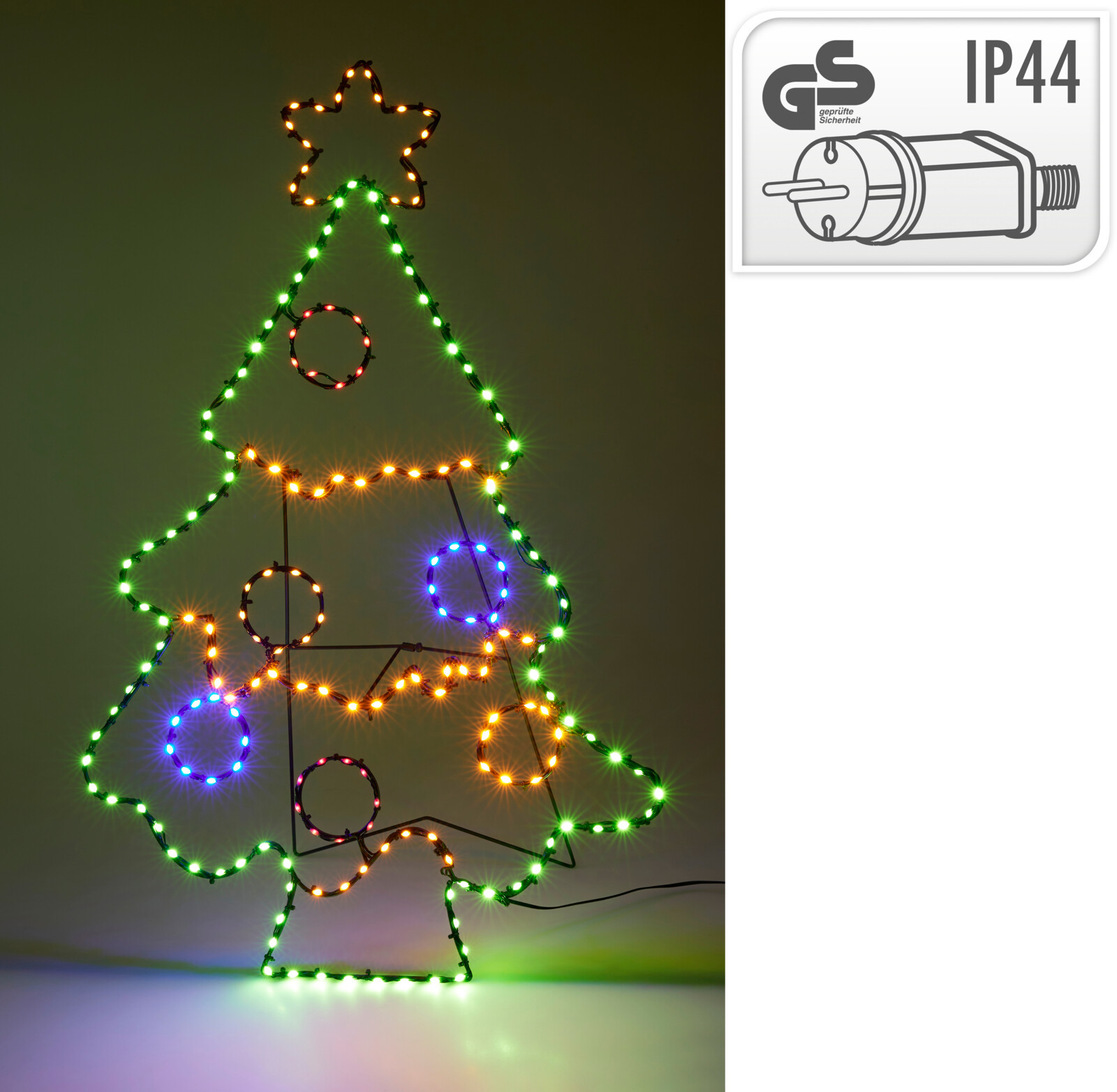 ALBERO DI NATALE 201LED CM.80 MULTICOLOR