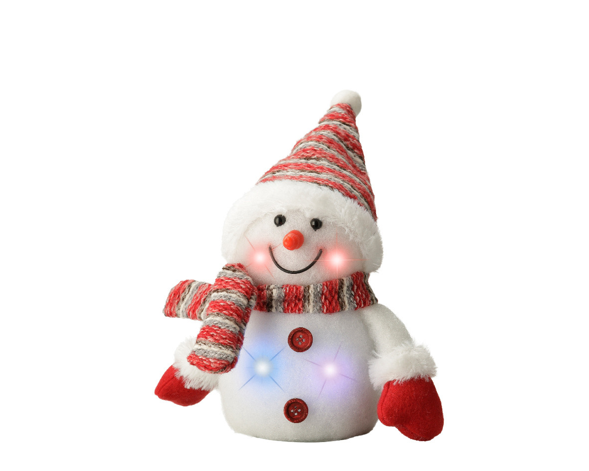 PUPAZZO DI NEVE A LED ASS.3