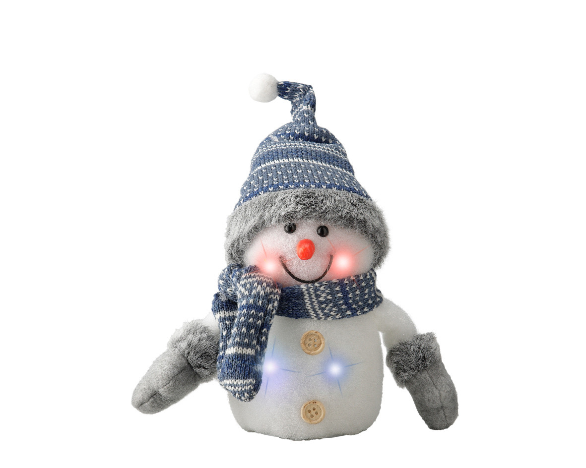 PUPAZZO DI NEVE A LED ASS.3