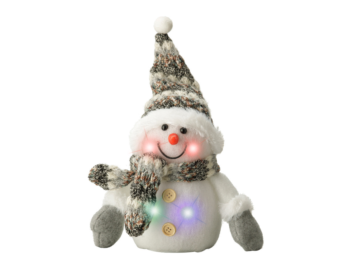 PUPAZZO DI NEVE A LED ASS.3