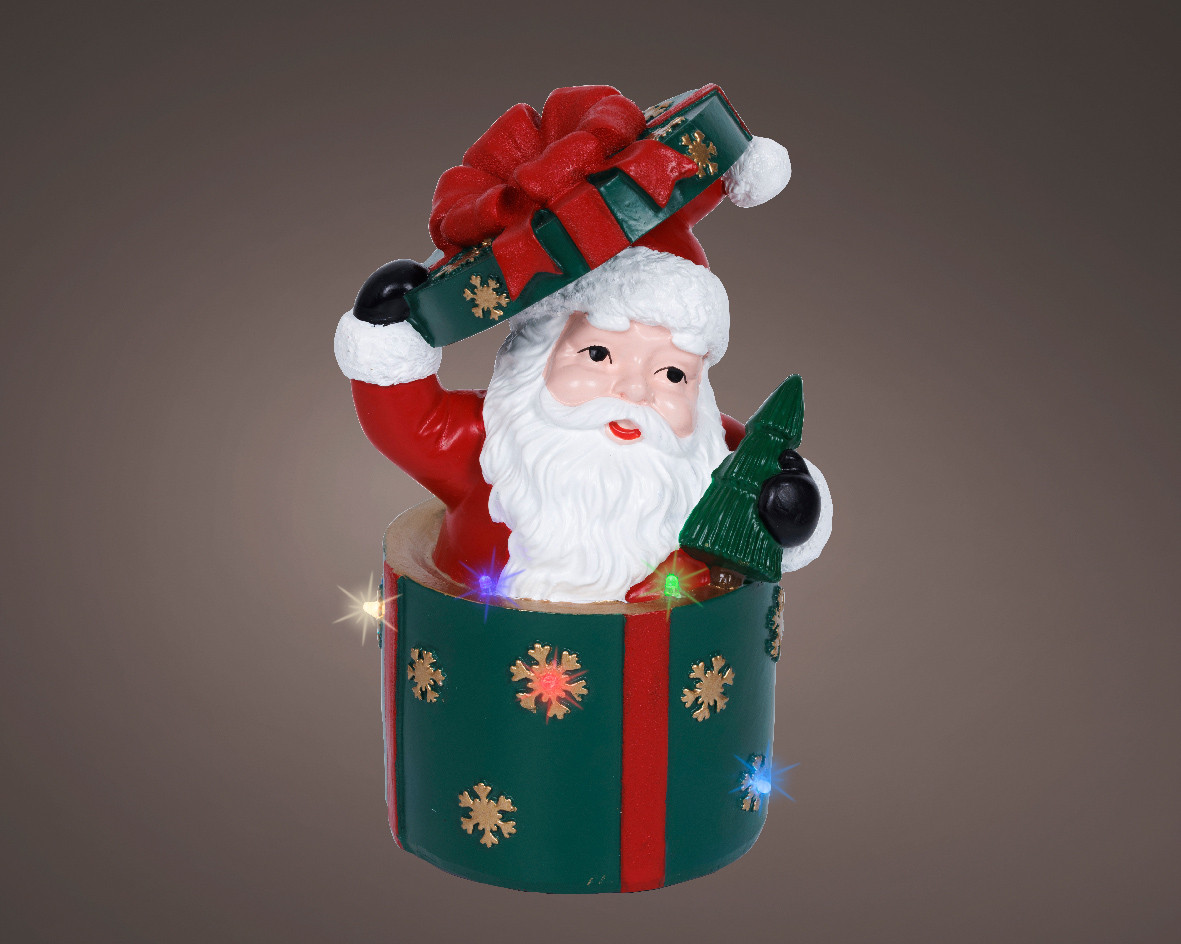 BABBO NATALE A LED H.20 MULTICOLOR