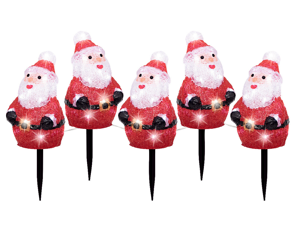 5 LAMPADE DA TERRA A LED H.20.5 LUCE FREDDA