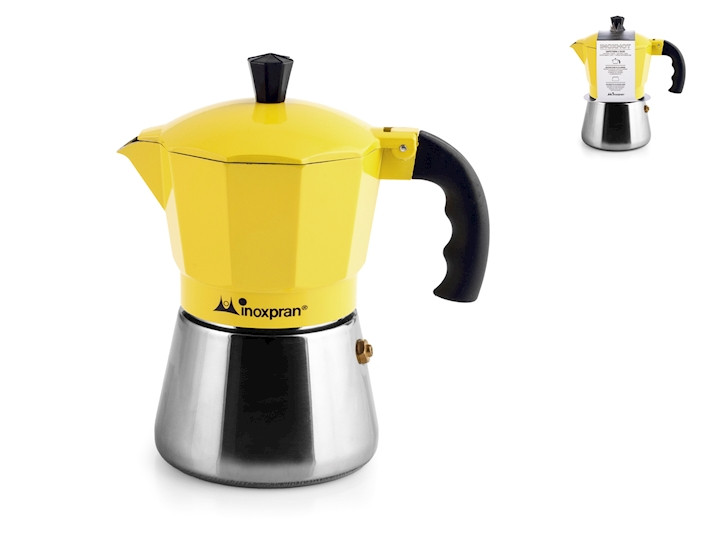 CAFFETTIERA GIALLA 3TZ.INDUZIONE