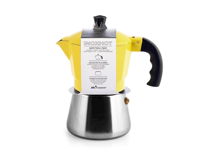 CAFFETTIERA GIALLA 3TZ.INDUZIONE