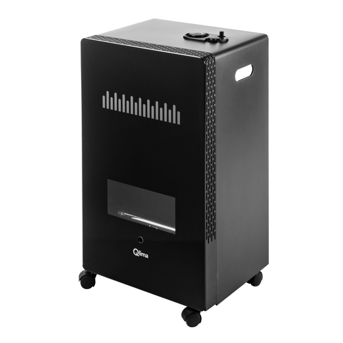 STUFA A GAS EFF.CAMINO FIAMMA BLU NERA