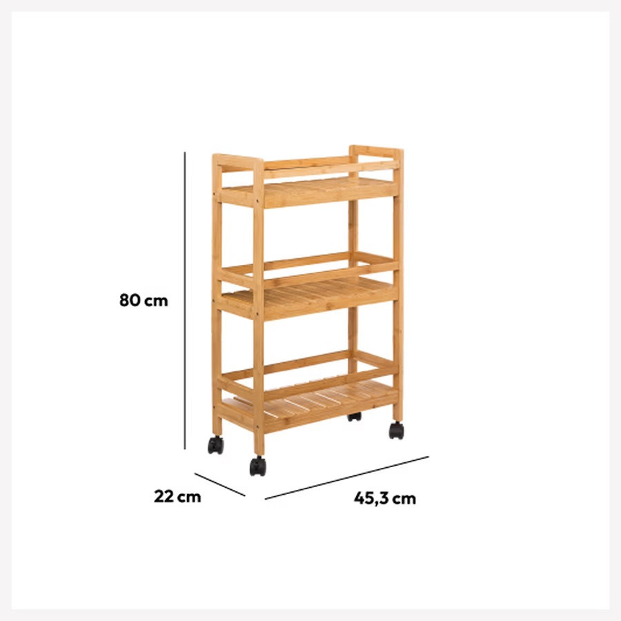 CARRELLO DA CUCINA 3P.LINHA BAMBÙ