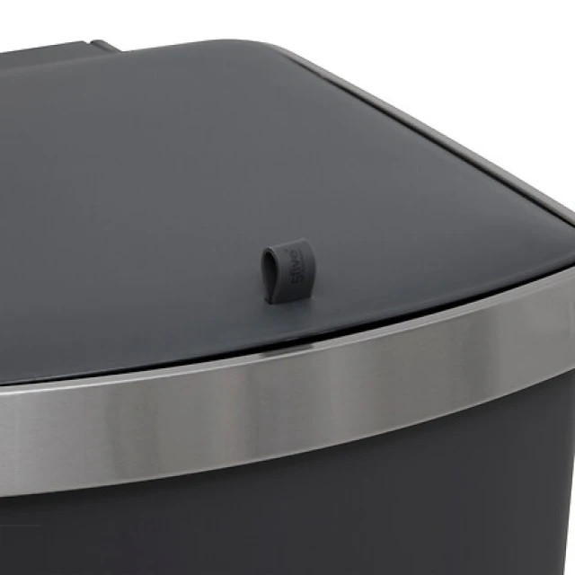 PATTUMIERA INOX+PLAST 45LT.NERO