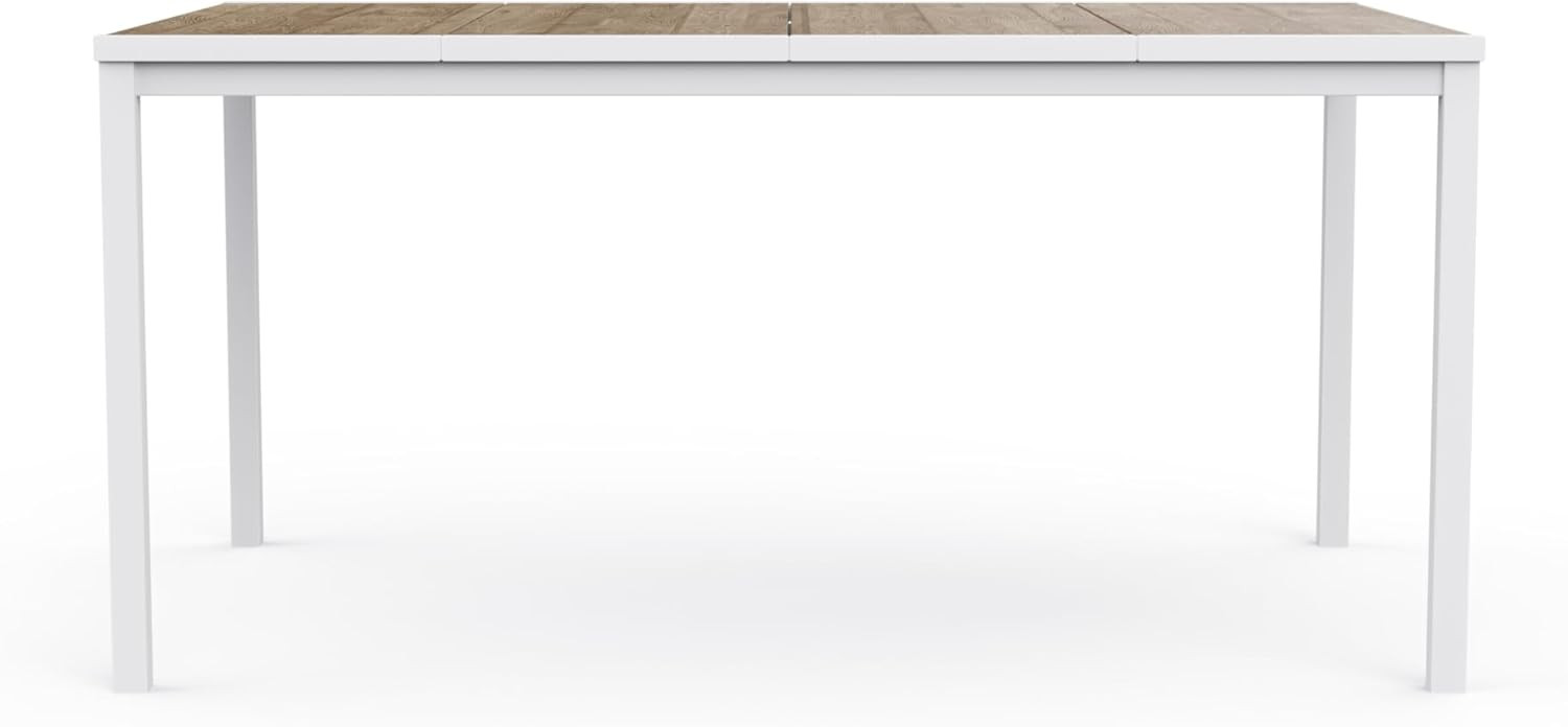 TAVOLO 160X95 CON 6 POLTRONE BIANCO