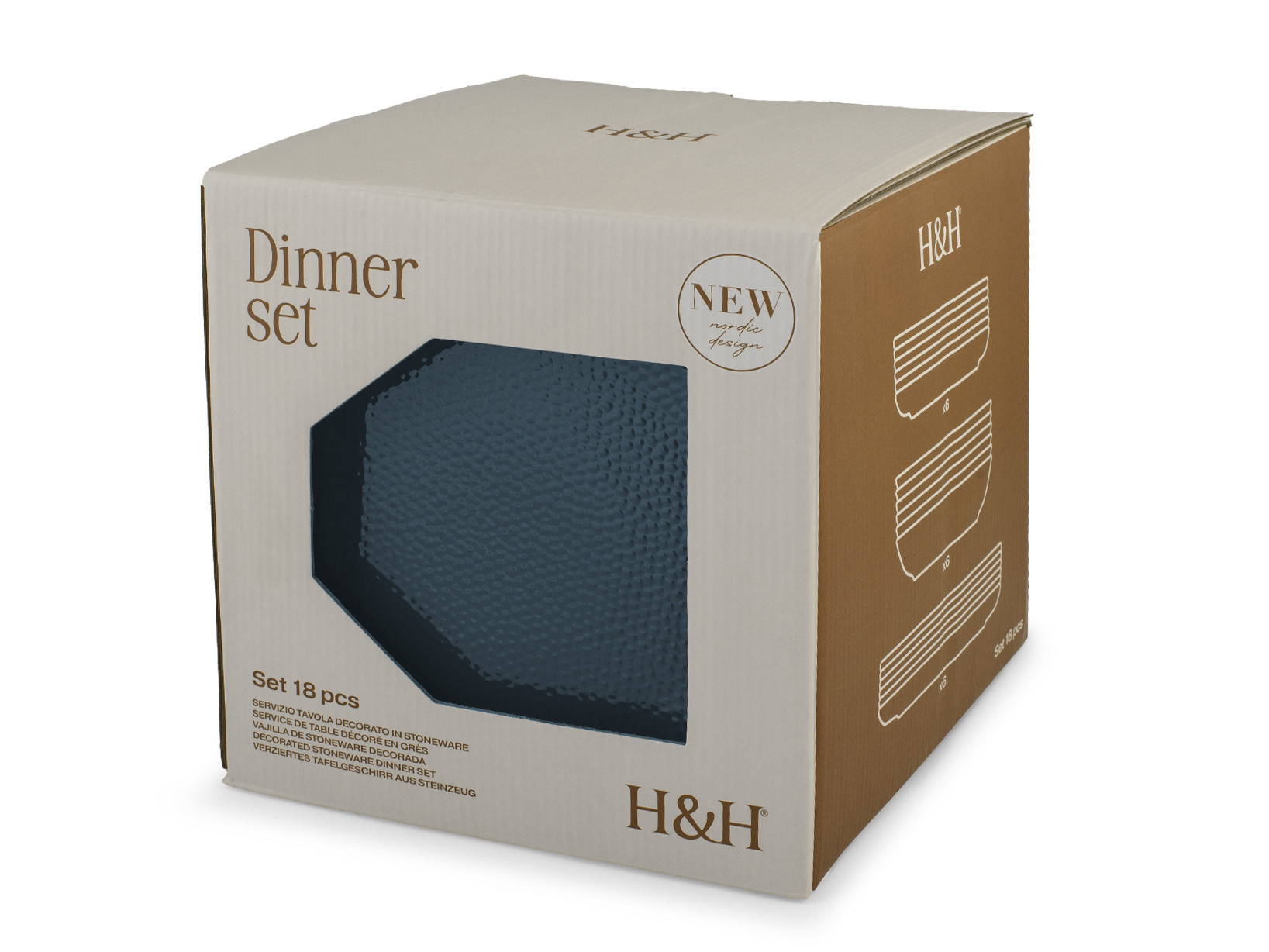 SERV. TAVOLA 18PZ STW NORDIC AVANA