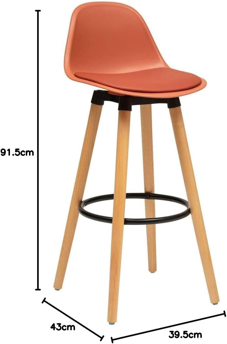 SGABELLO BAR MAXON IN PP TERRACOTTA