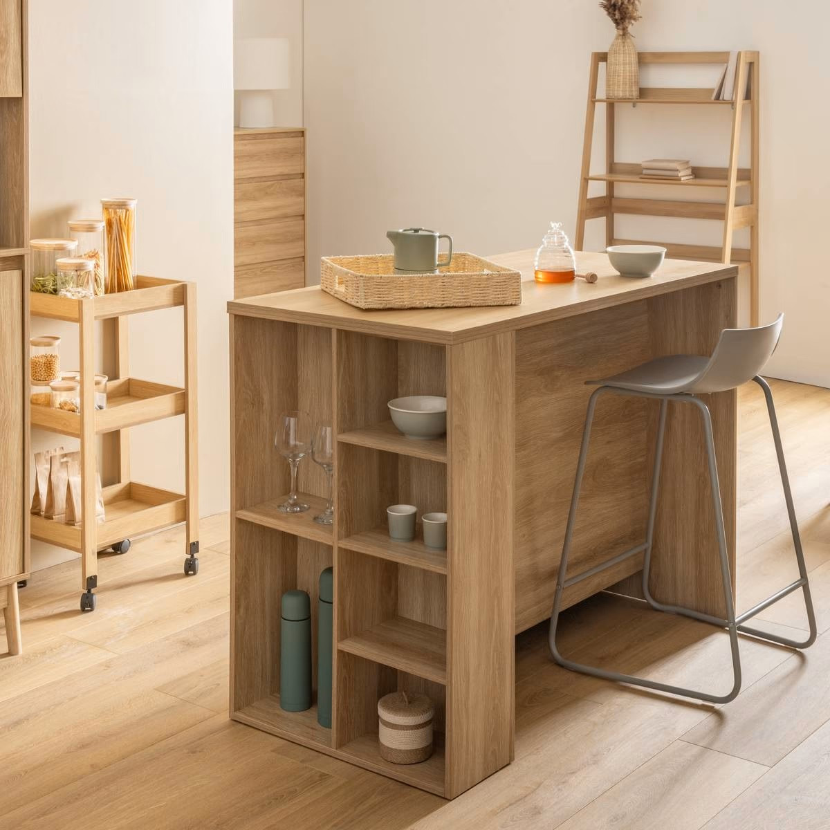 ISOLA CENTRALE ABANA CM.120X60X90 NATURALE