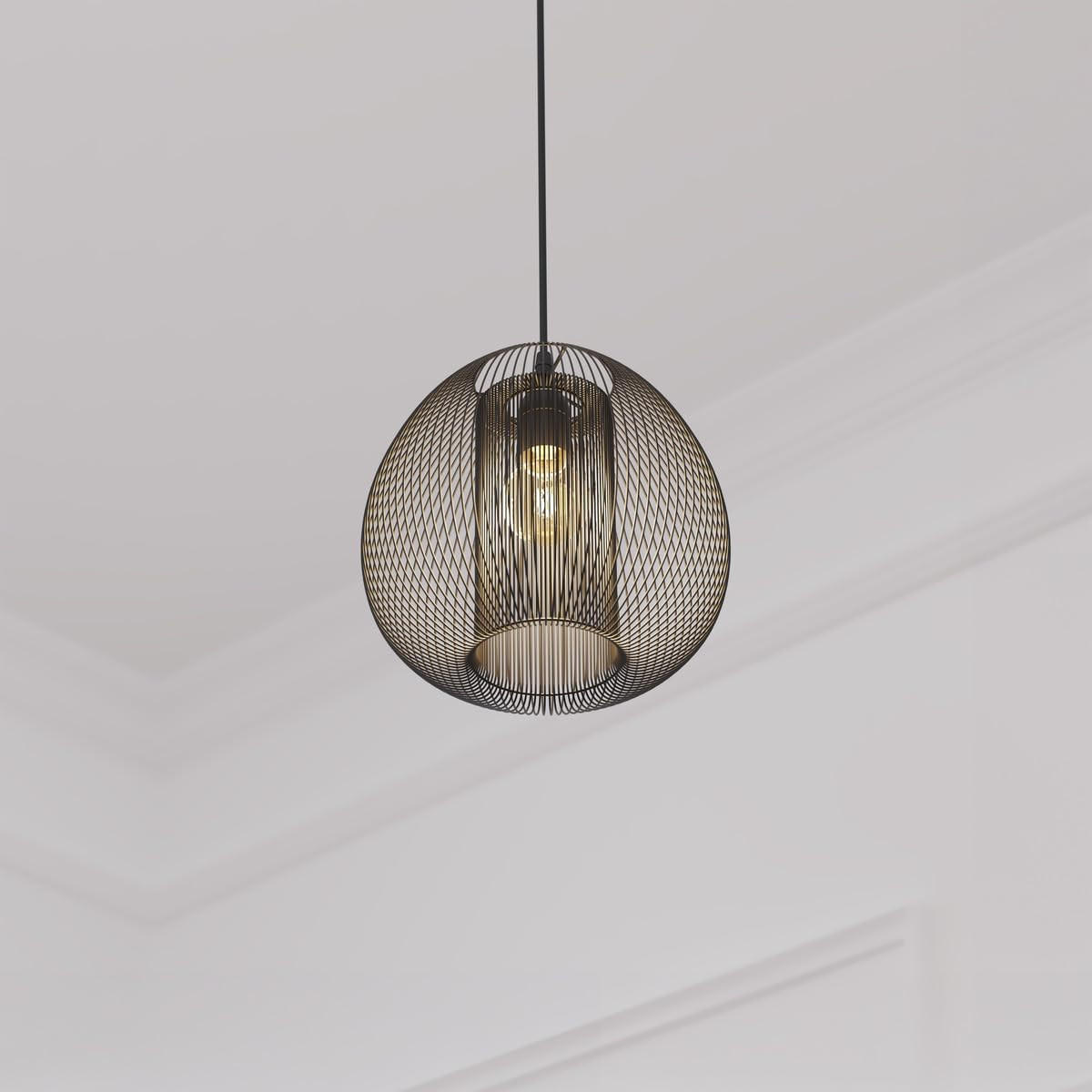 SOSPENSIONE NODA D.27.5 E27 40W NERO