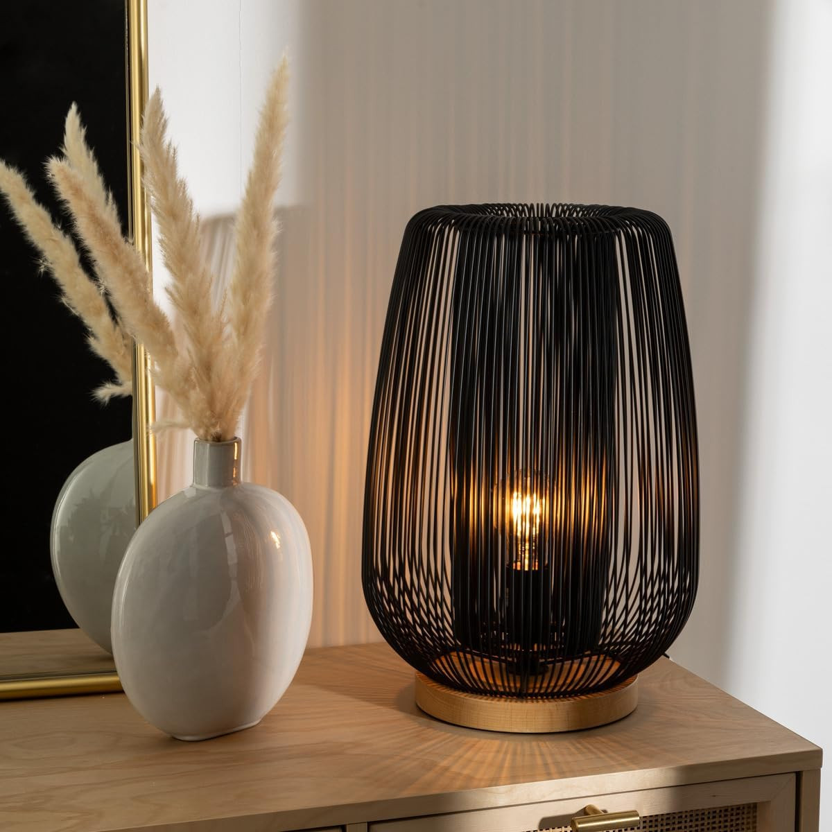 LAMPADA DA TAVOLO H.40.5 E27 40W NERO