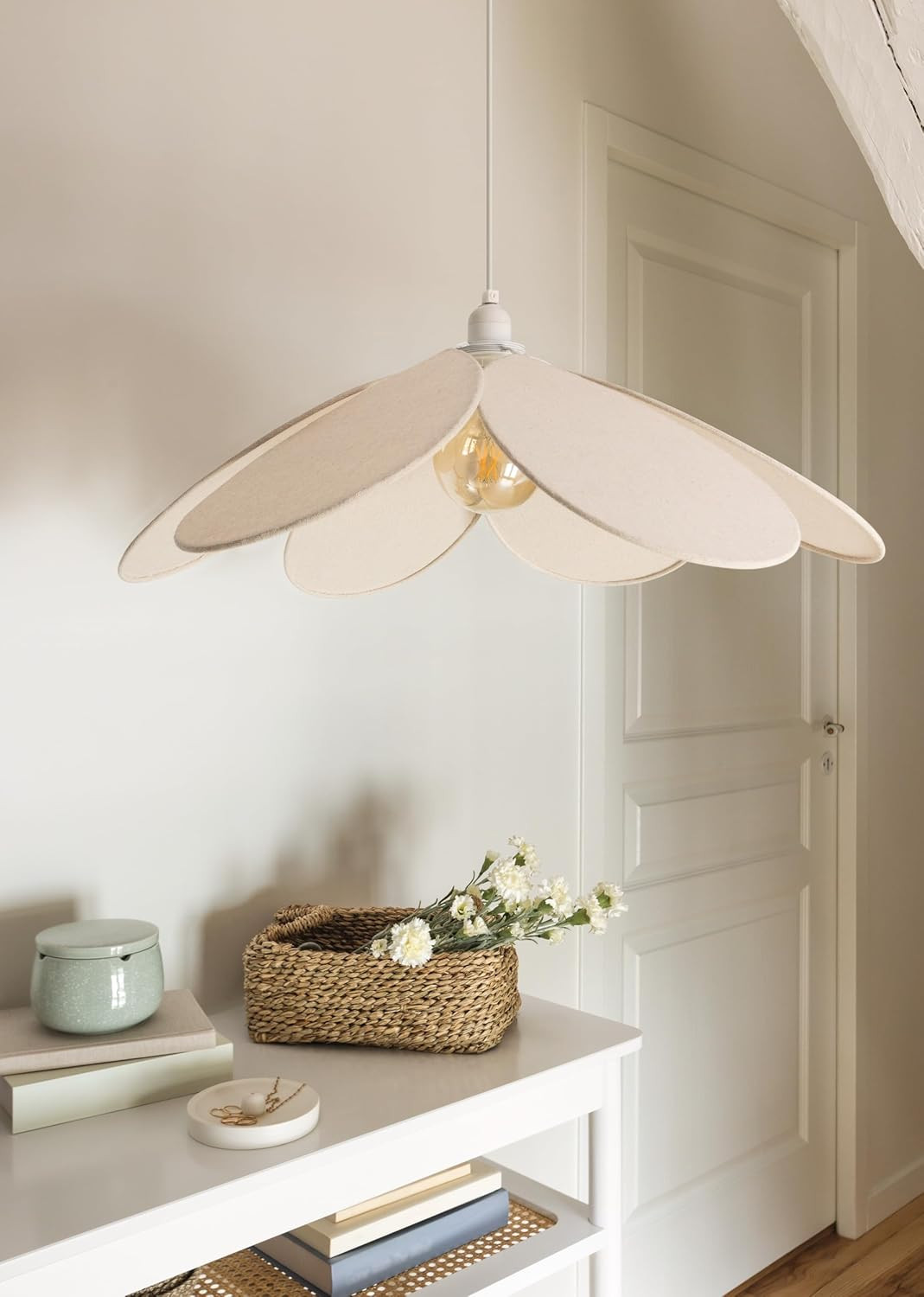 SOSPENSIONE NAYA D.72 PETALO BEIGE