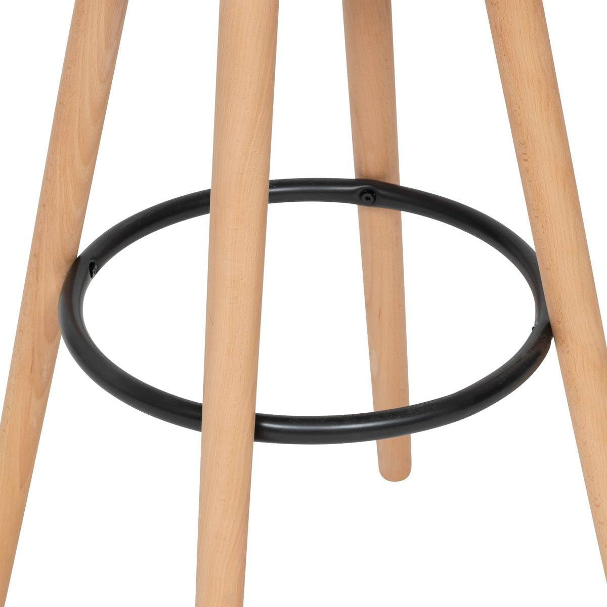 SGABELLO TESSUTO TORTORA GAMBE LGN