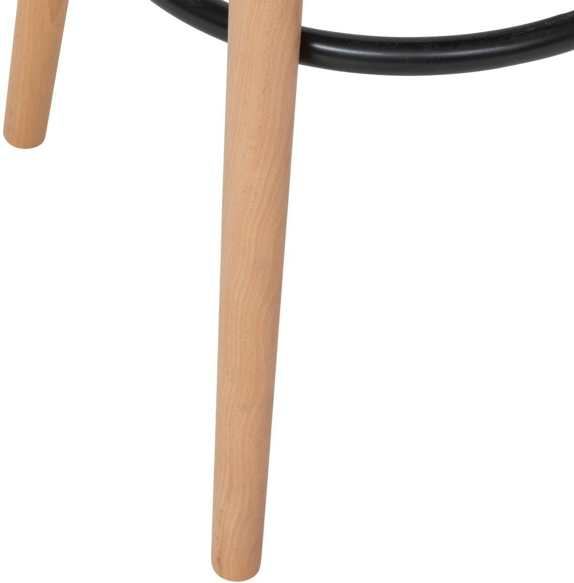 SGABELLO TESSUTO TORTORA GAMBE LGN