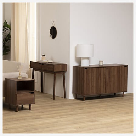 MOBILE SLIDY 2ANTE CM.120X40X72H MARRONE