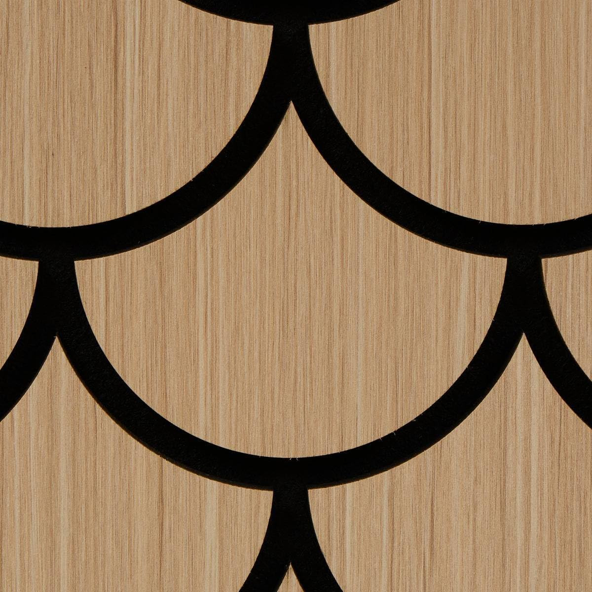 PANNELLO DEC.A VENTAGLIO CM.64X66 ROVERE CHIARO