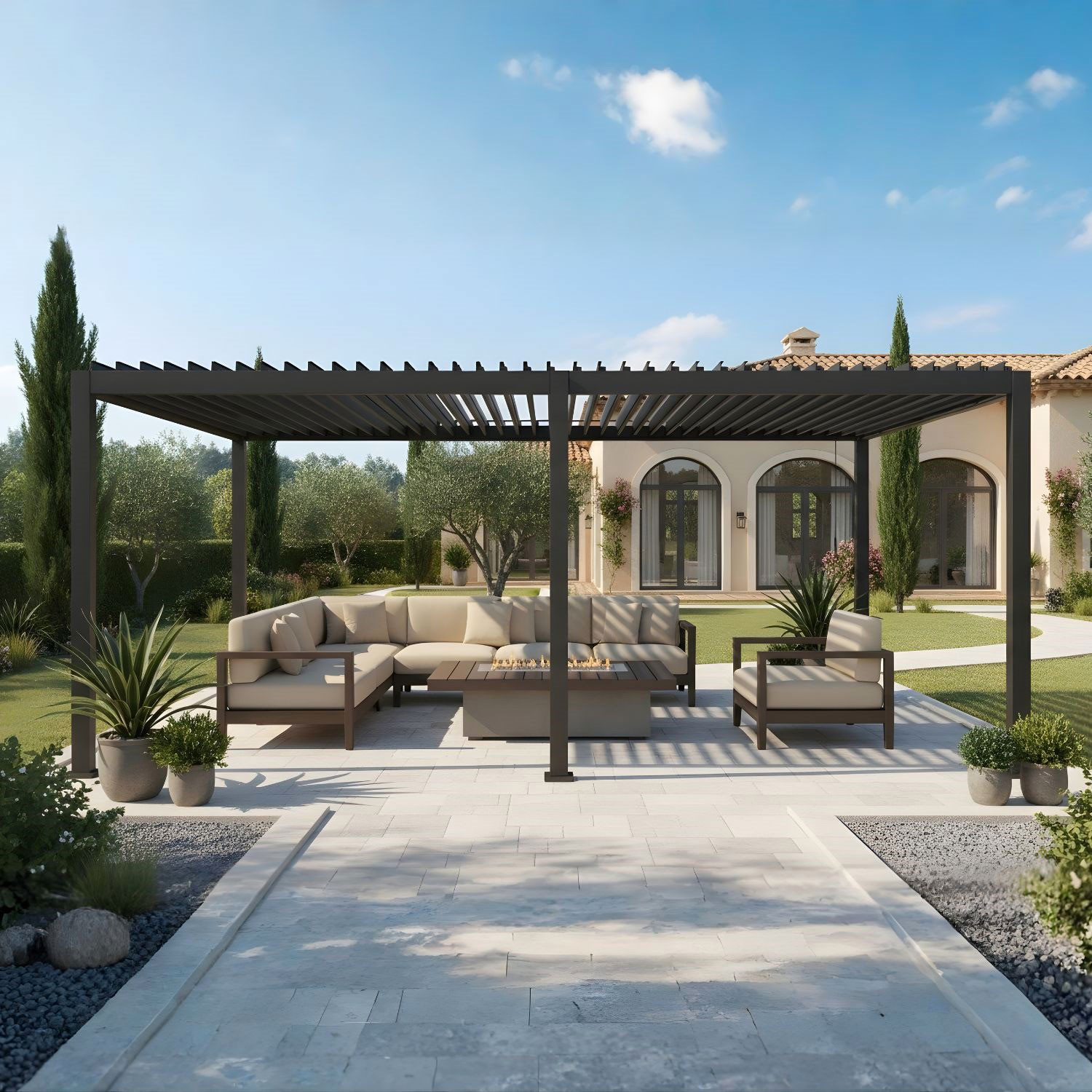 PERGOLA MISTA MAREA MT.3X6 ANTRACITE