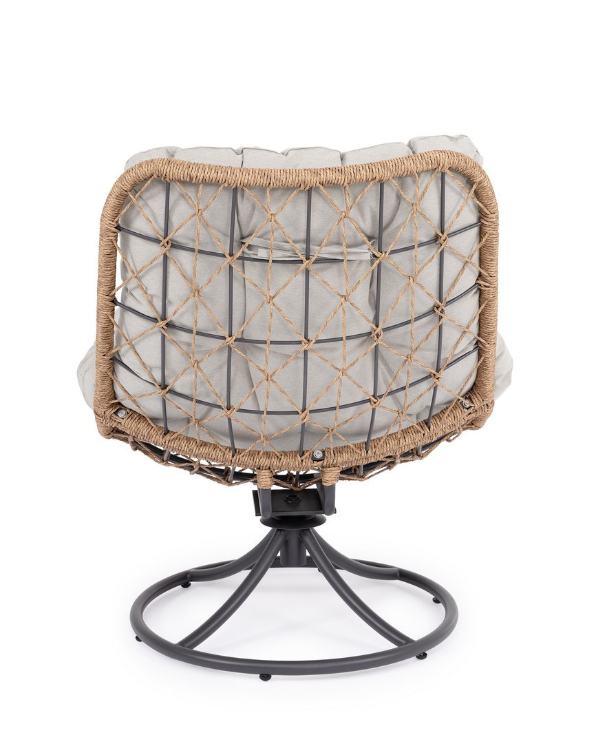 POLTRONA GIREVOLE AZORES ANTRACITE