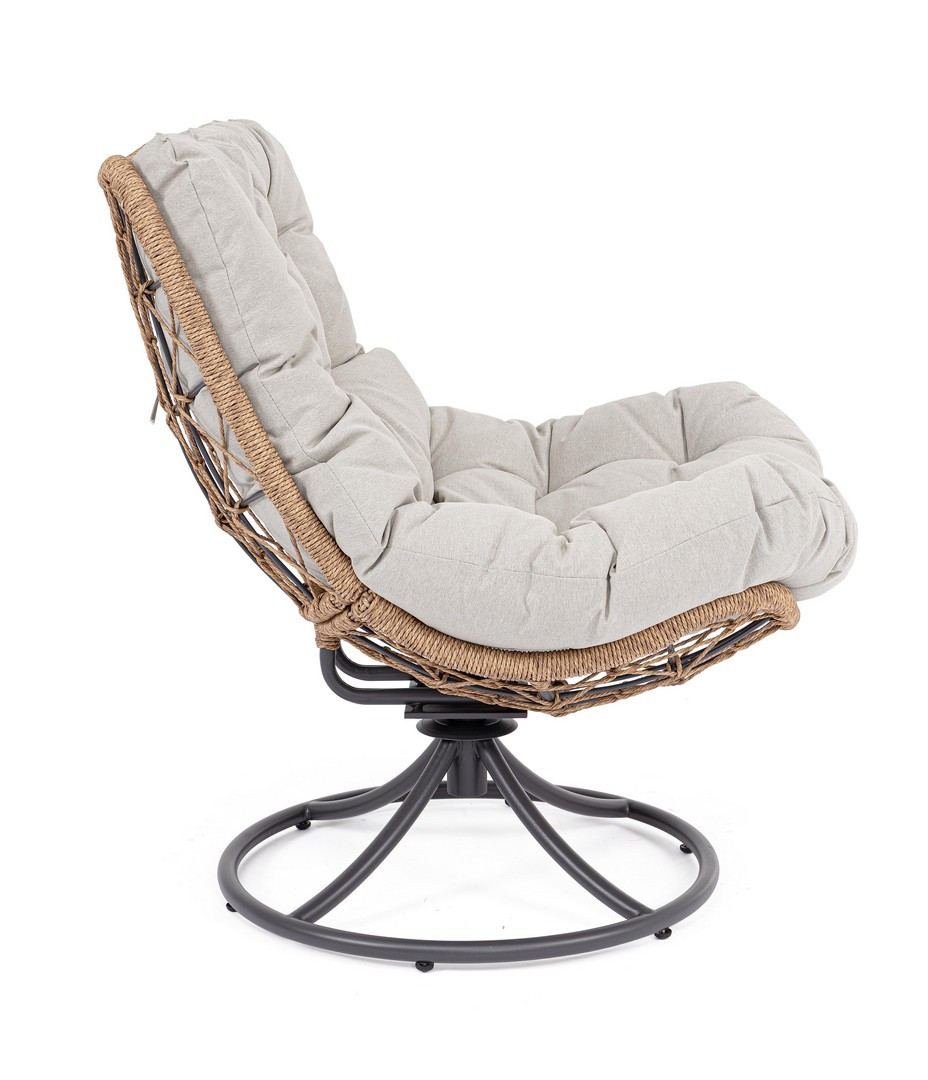 POLTRONA GIREVOLE AZORES ANTRACITE