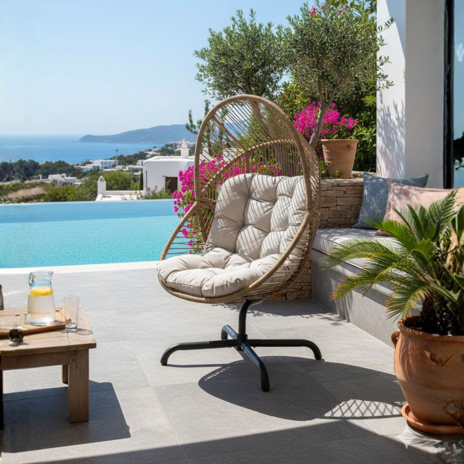 POLTRONA GIREVOLE C/C PALAWAN