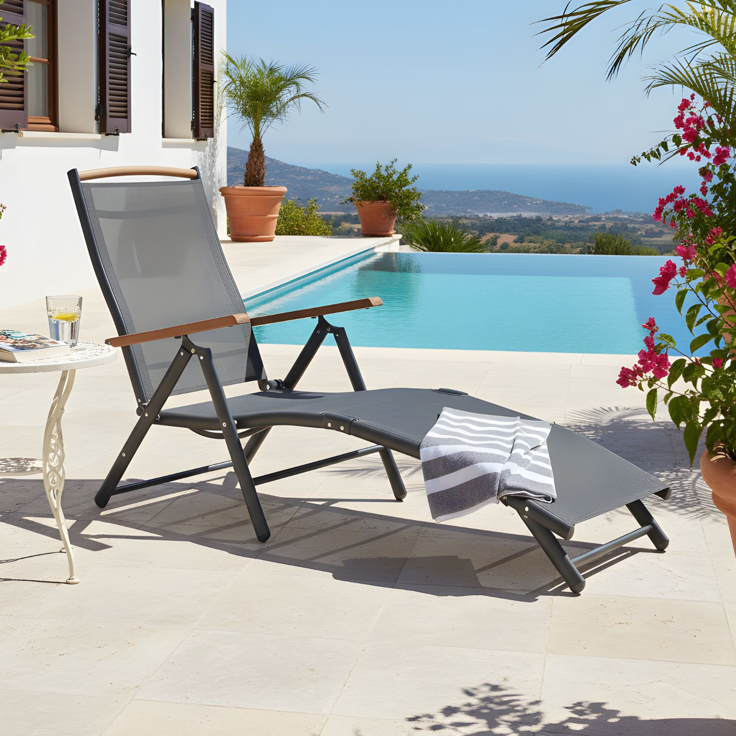 POLTRONA STEAMER NIAGARA GRIGIO SC.