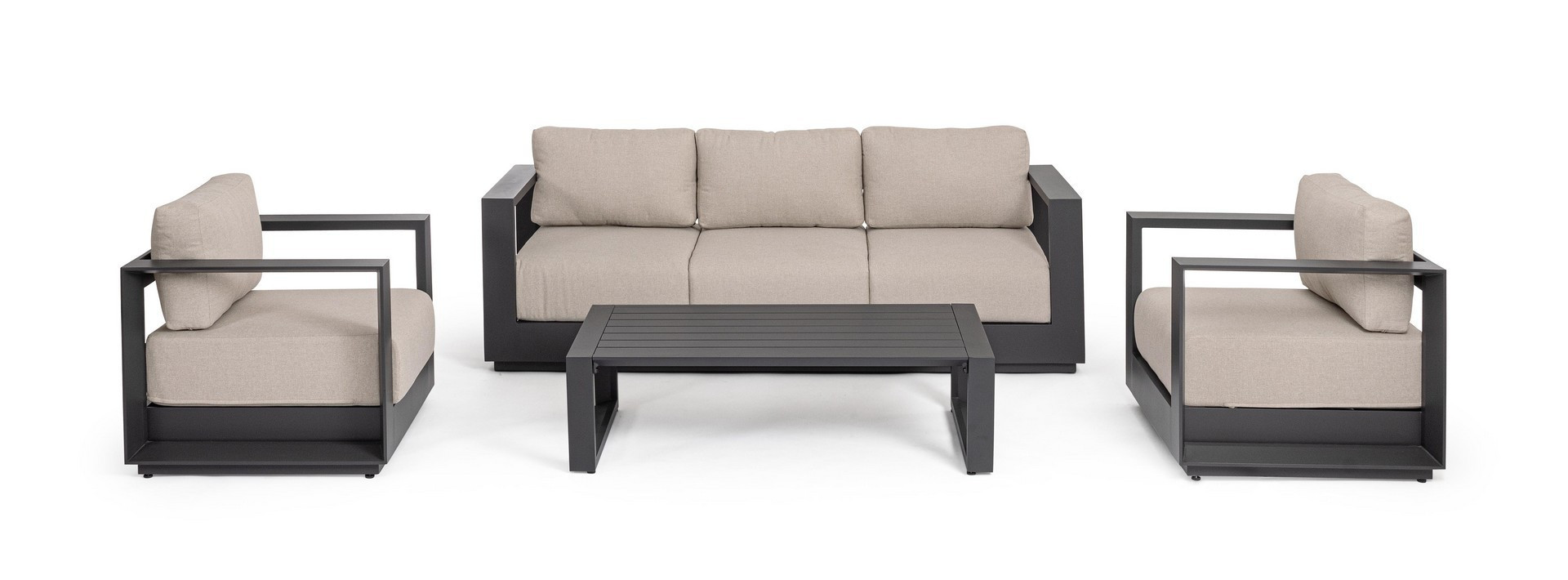 SALOTTO ALLUMINIO MOSES ANTRACITE