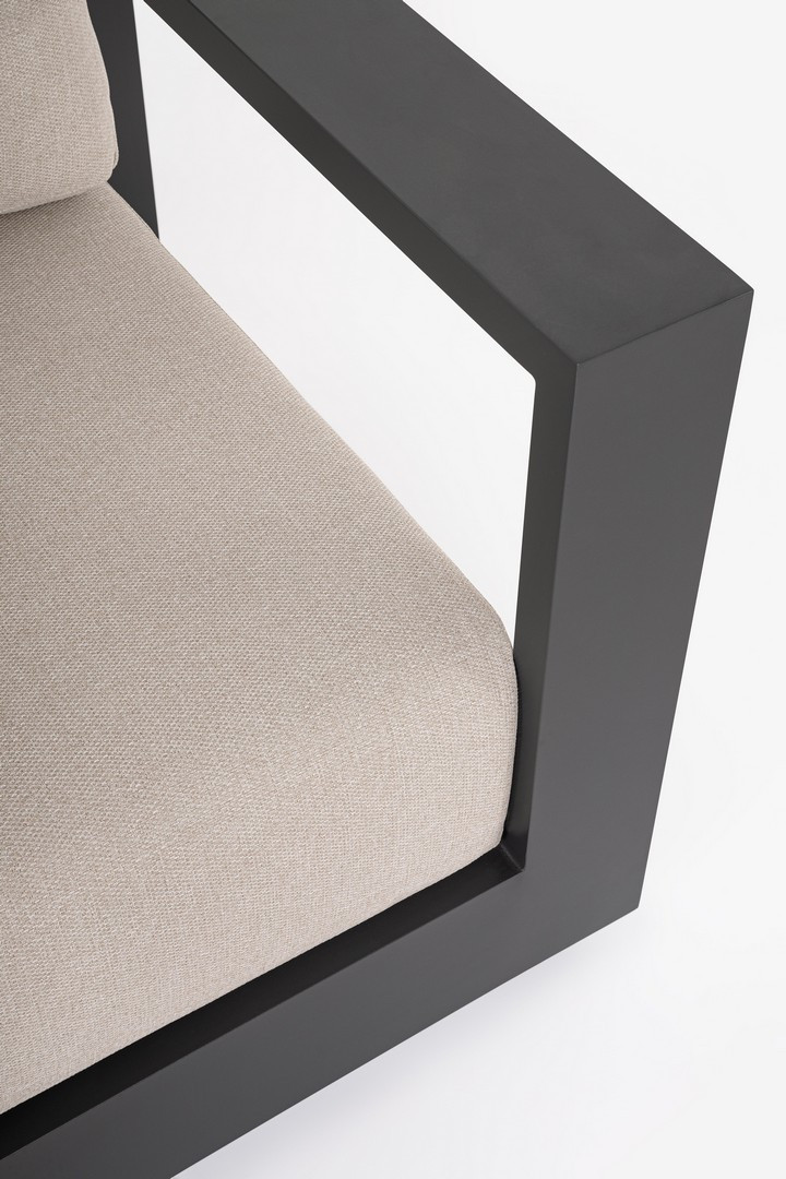 SALOTTO ALLUMINIO MOSES ANTRACITE