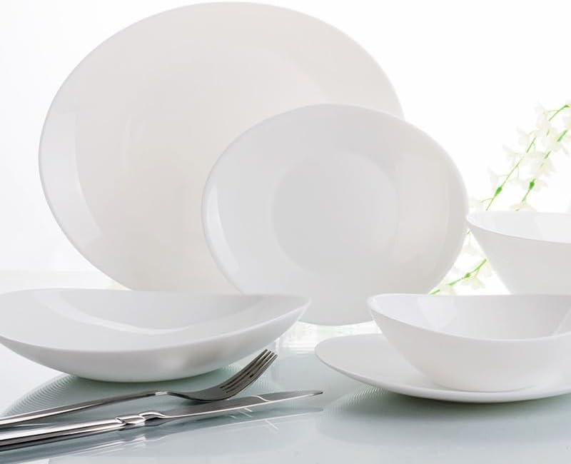 SERVIZIO TAVOLA 18PZ OMBRA BIANCO