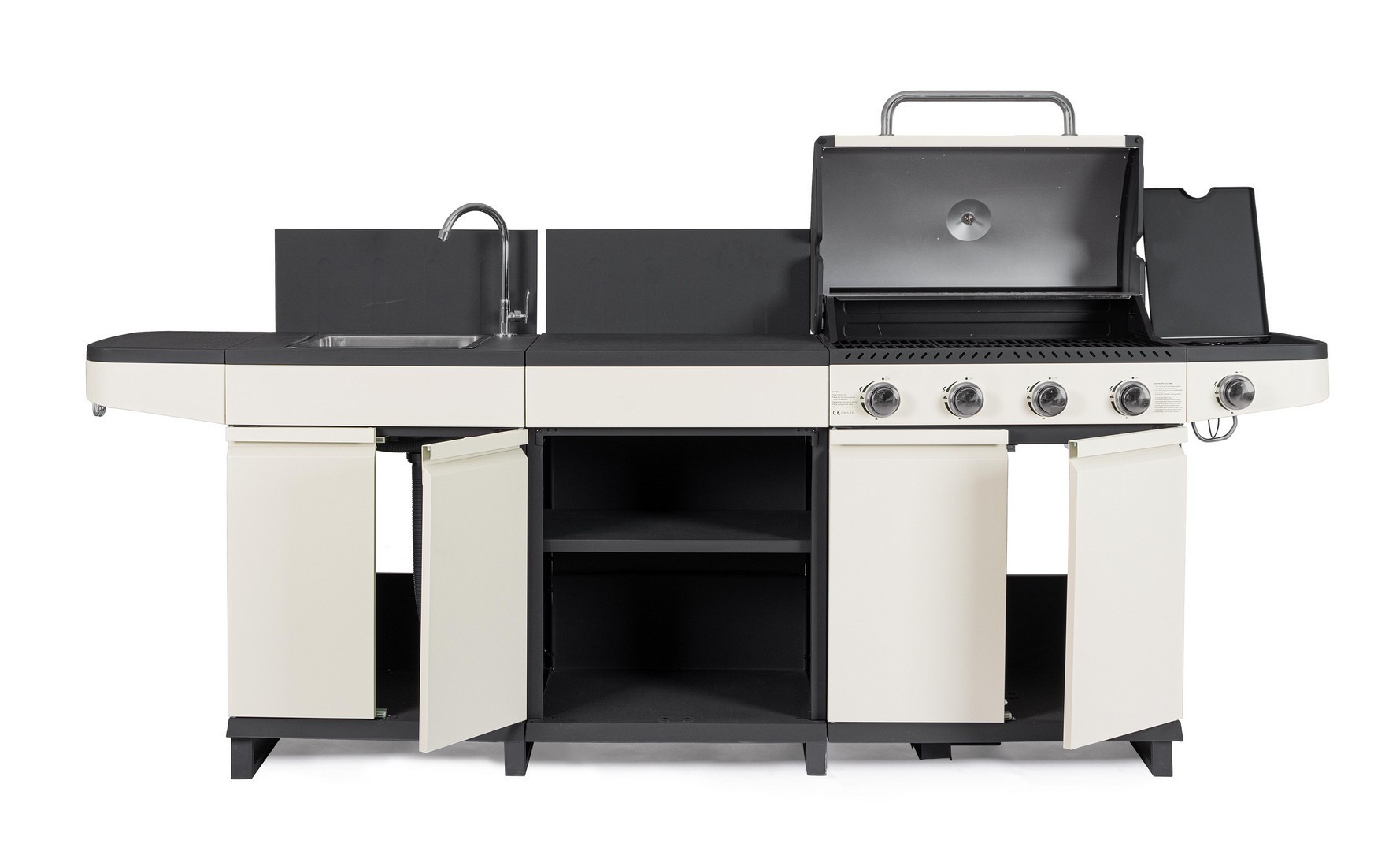 CUCINA A GAS ANNARITA BEIGE/ANTRACITE