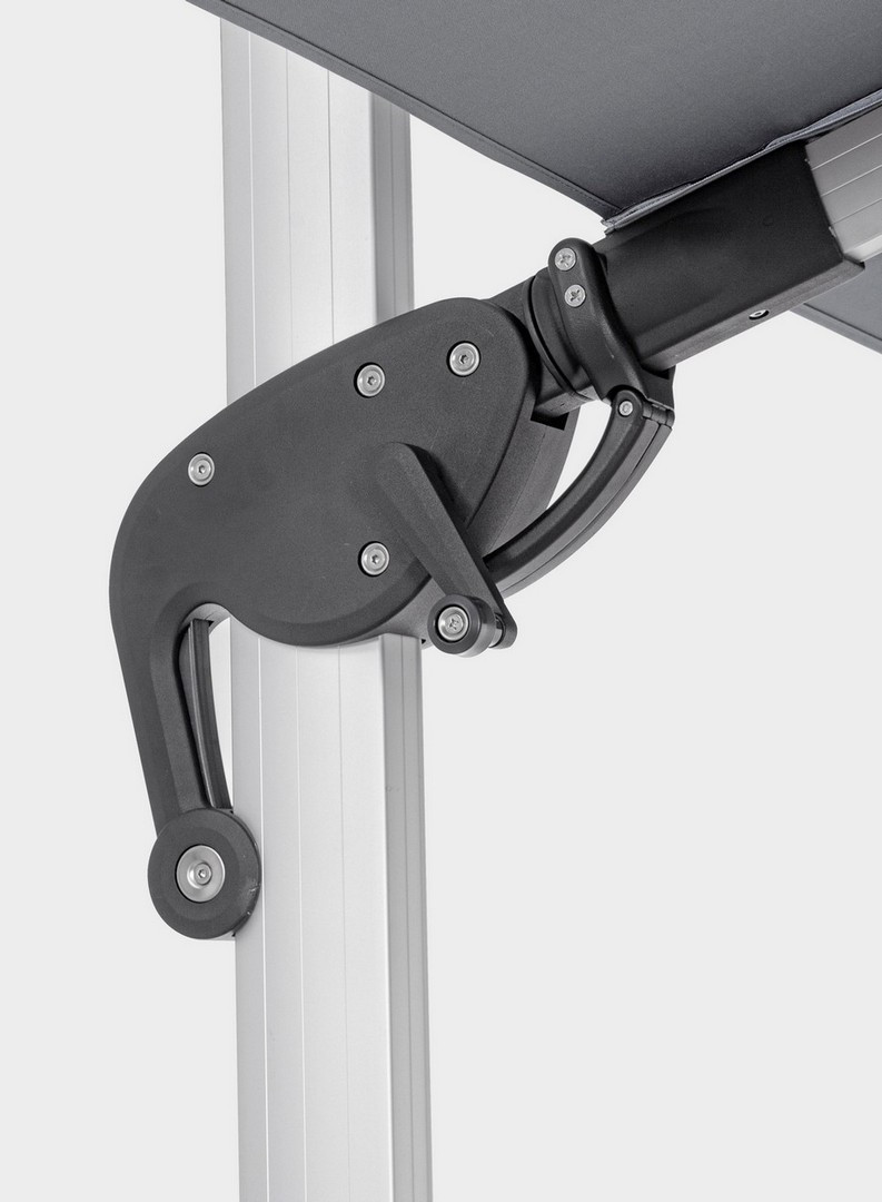 OMBRELLONE BRACCIO INES 3X3 ANODIZZATO GRIGIO