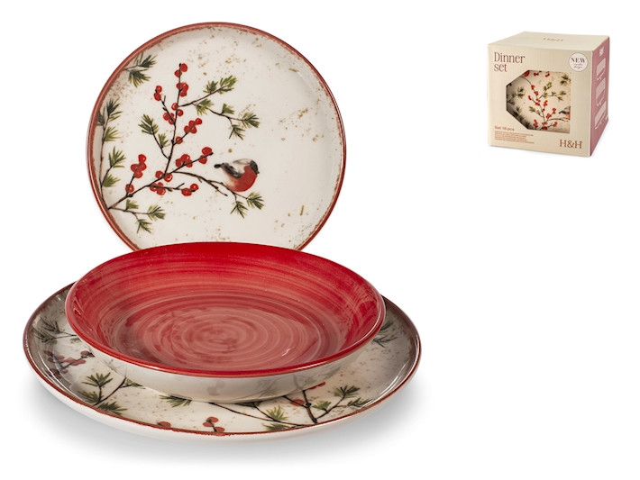 *S.TAVOLA STW NORDIC RED DELIG.PZ.18