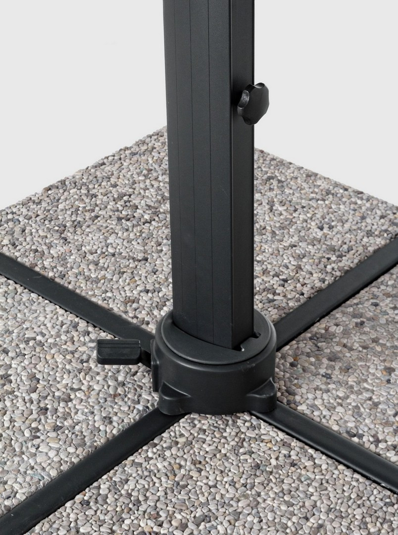 OMBRELLONE BRACCIO INES 4X4 ANTRACITE GRIGIO