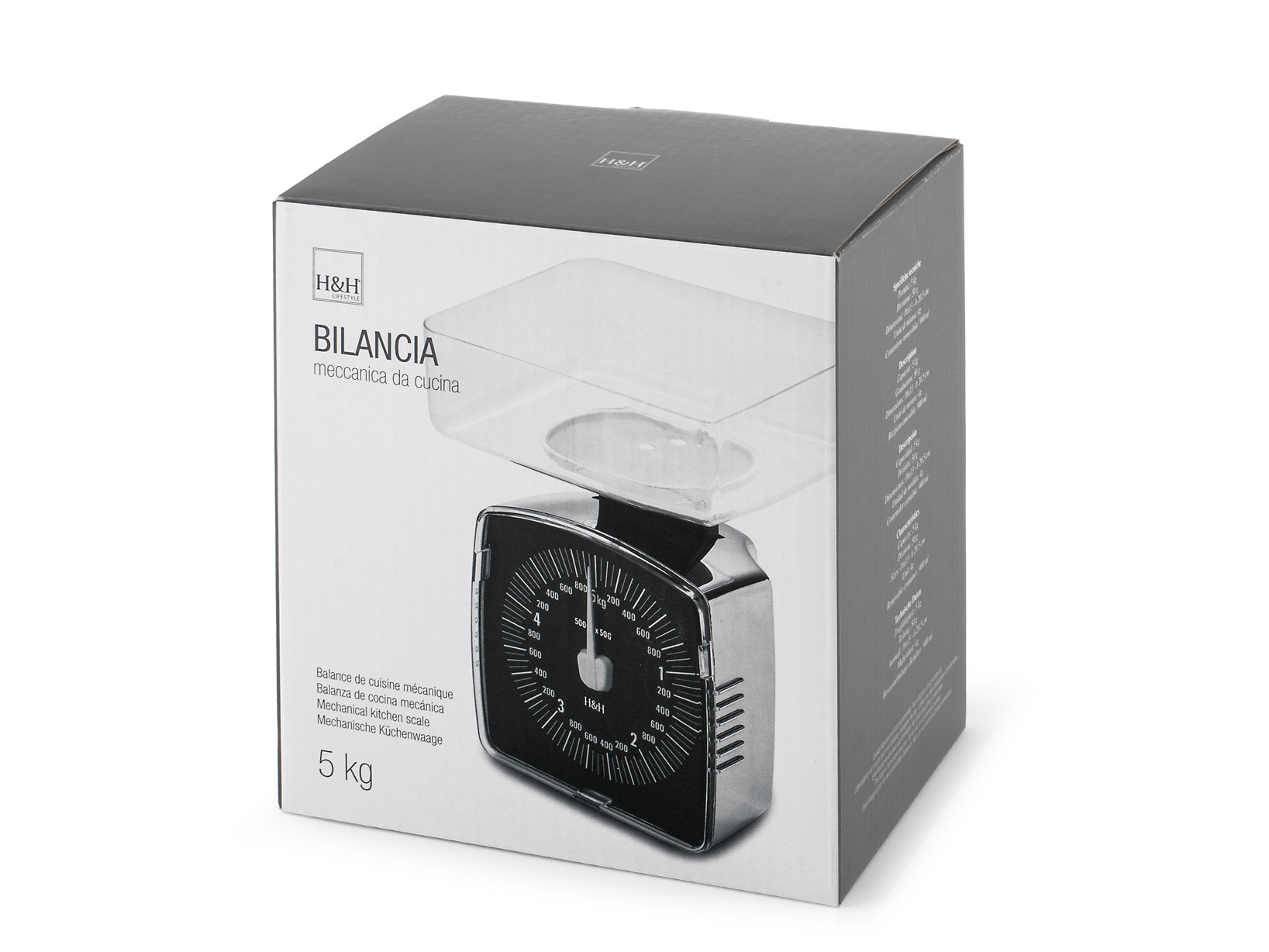 BILANCIA CUCINA MECC.PS TRASP.KG.5