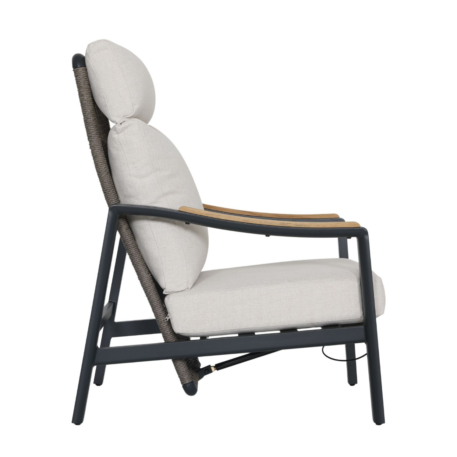 SALOTTO 3 POSTI RECLINABILE ANTRACITE