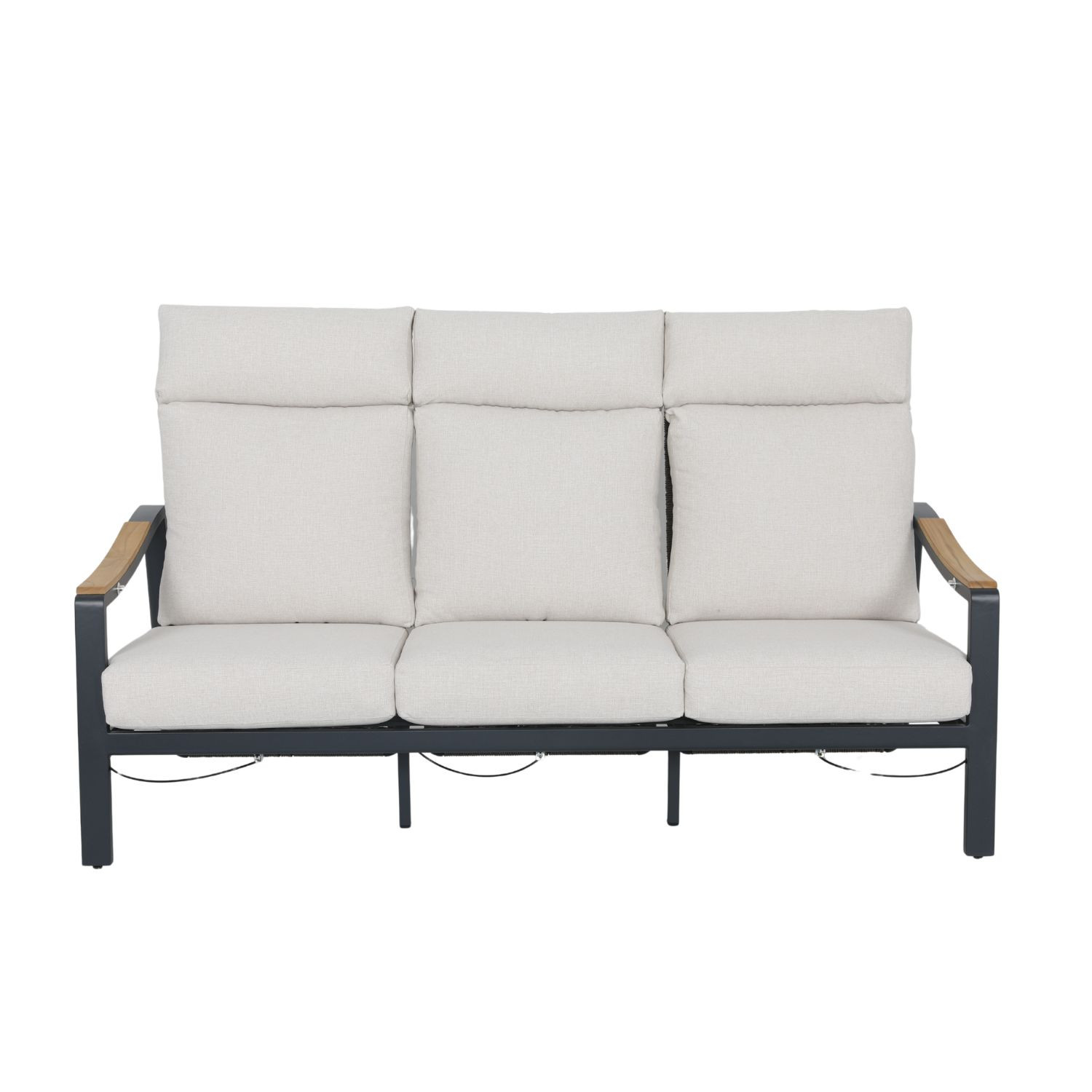 SALOTTO 3 POSTI RECLINABILE ANTRACITE