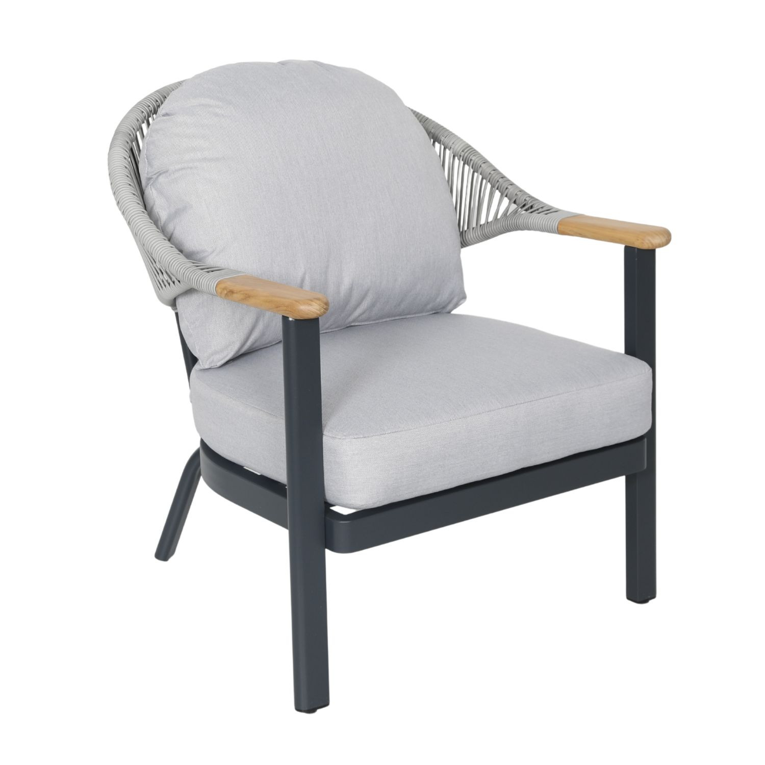 SALOTTO 3 POSTI CON CORDA ANTRACITE