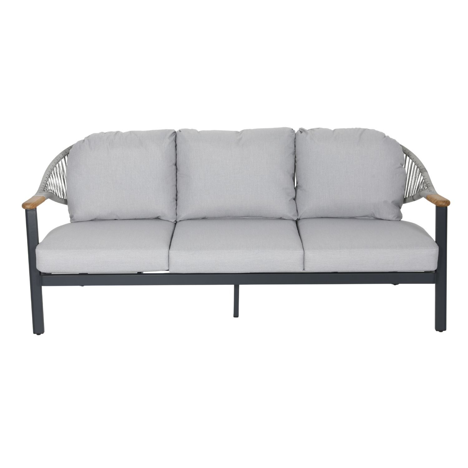 SALOTTO 3 POSTI CON CORDA ANTRACITE