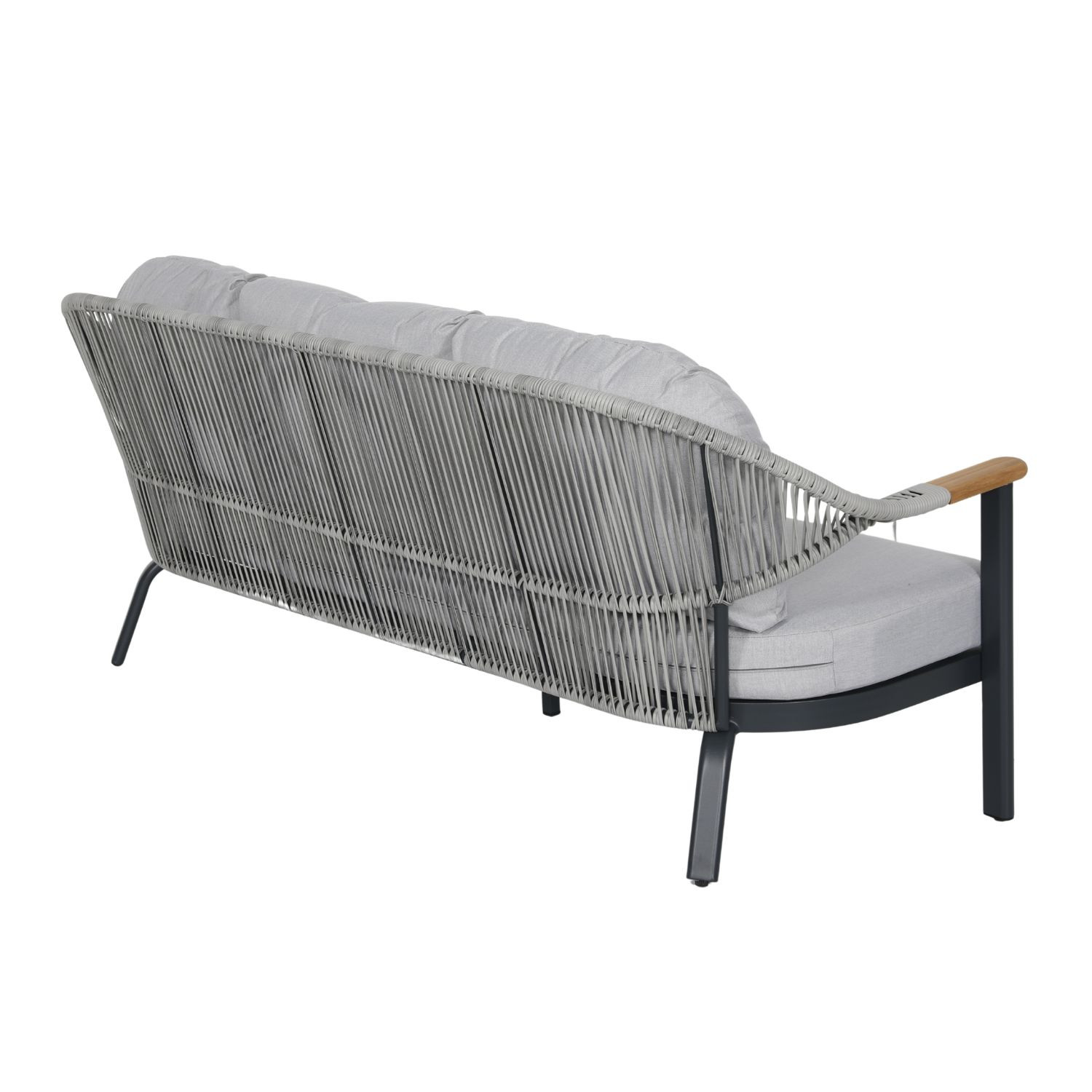 SALOTTO 3 POSTI CON CORDA ANTRACITE